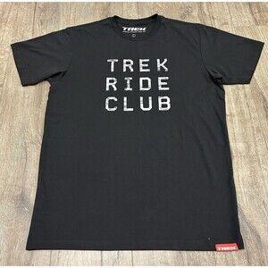 Trek Bikes Ride Club T Shirt Size Large Black Short Sleeve